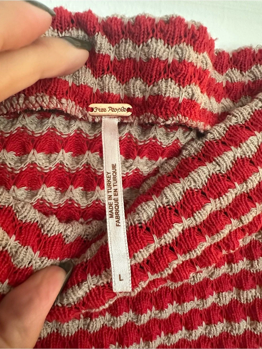 Free People matching knit skirt and halter top